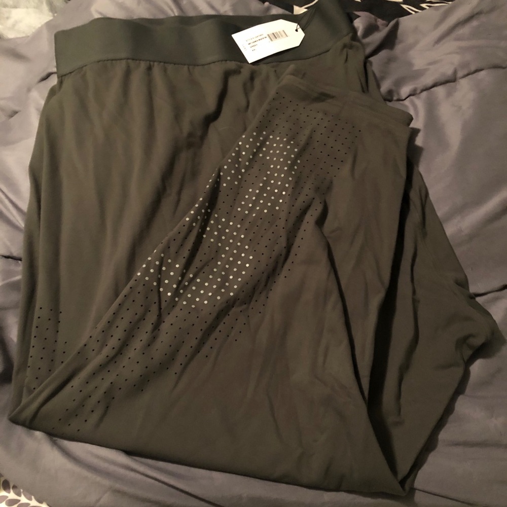 Reflective laser cut leggings